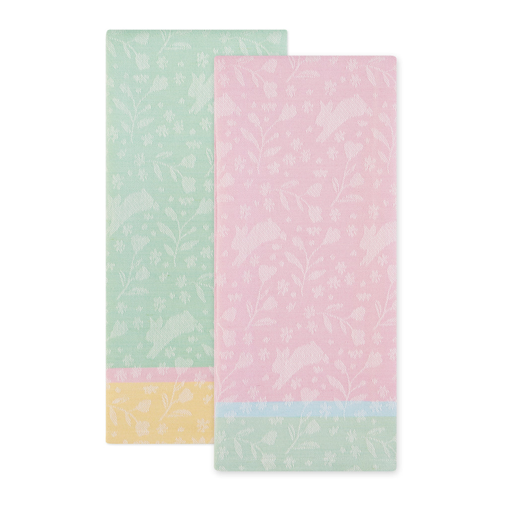 Bunny Hop Jacquard Dishtowels Mixed Dozen