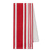 Red Cider Satin Twill Stripe Dishtowel