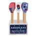 Patriotic Assorted Silicone Spatula 18 PK PDQ