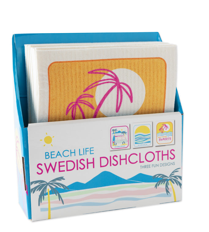 Beach Life Swedish Dishcloth PDQ