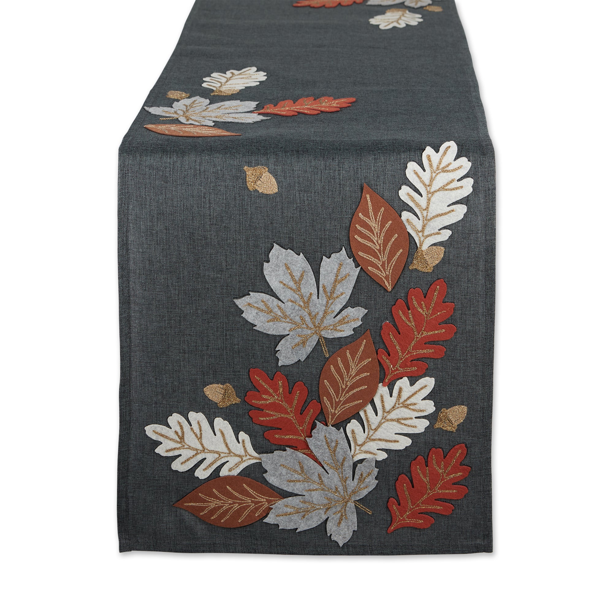 Wholesale Autumn Leaves Embroidered Table Runner - 14 X 70