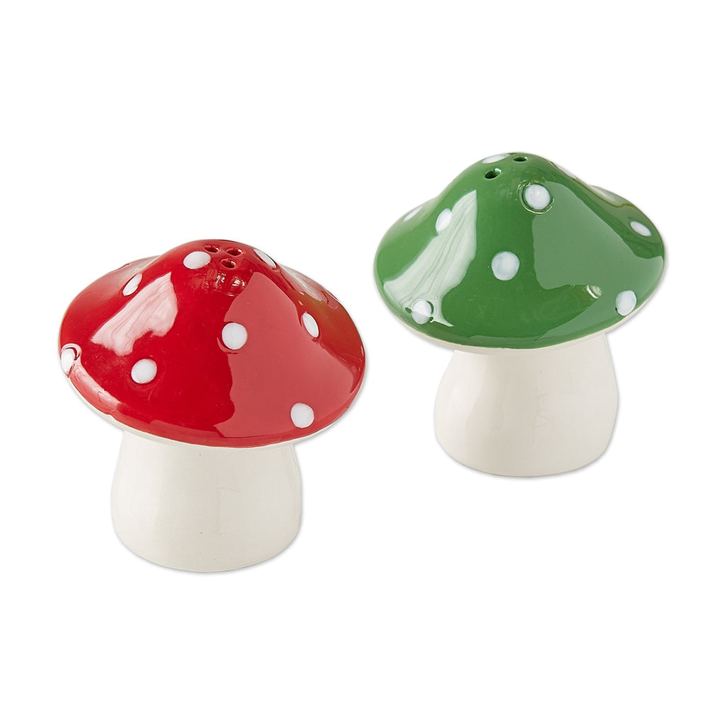 MUSHROOMS CERAMIC SALT & PEPPER SHAKERS