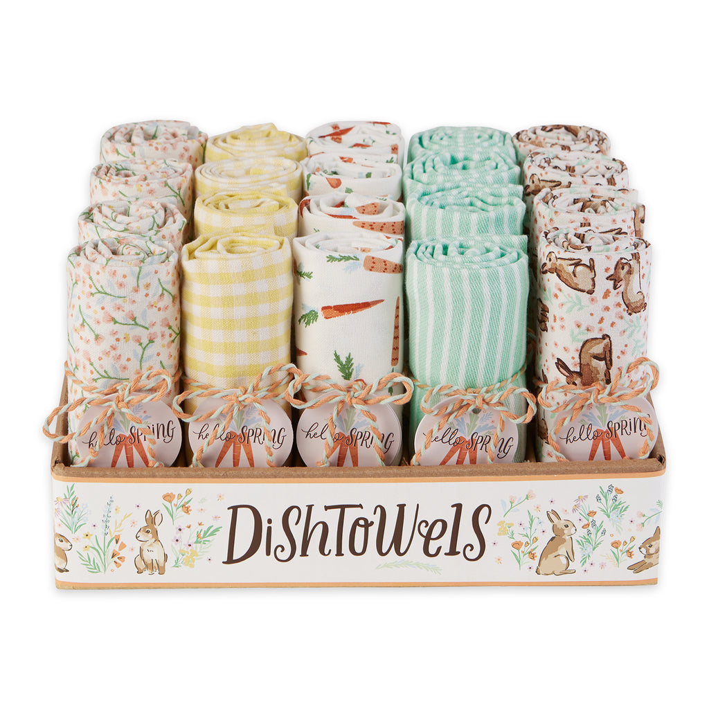 Hop Into Spring Assorted Dishtowels- PDQ