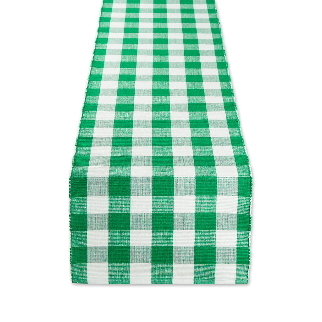 Four Leaf Check Table Runner