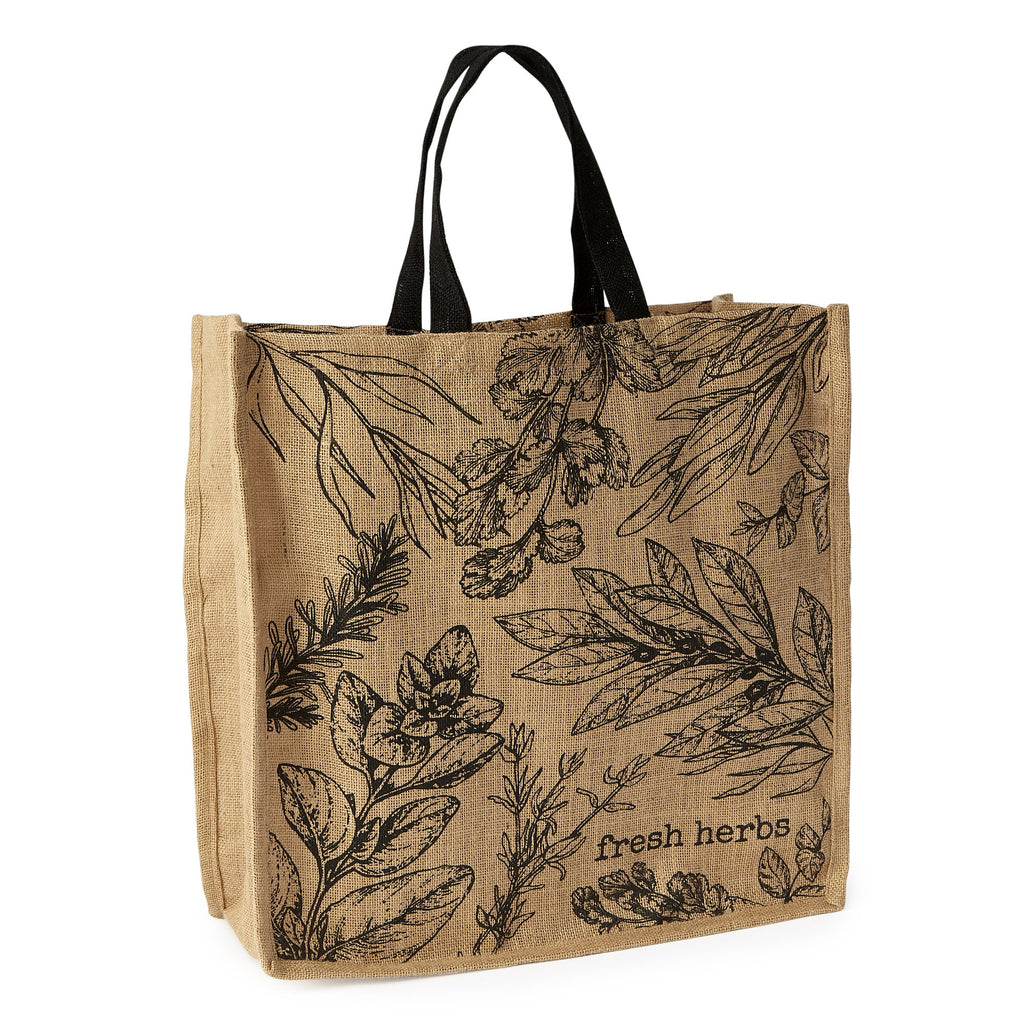 Fresh Herbs Printed Tote - DII Design Imports