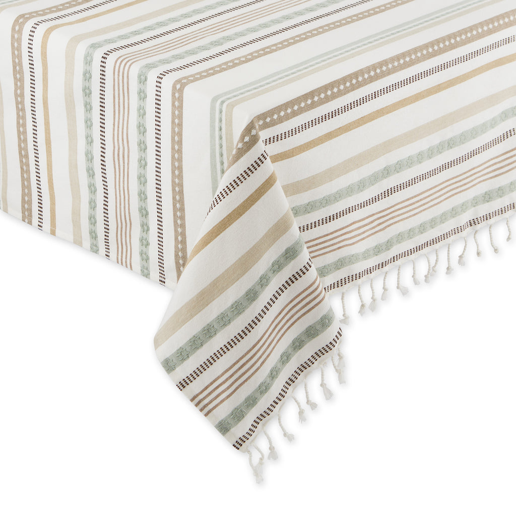 Beach House Stripe Fouta Throw/Tablecloth