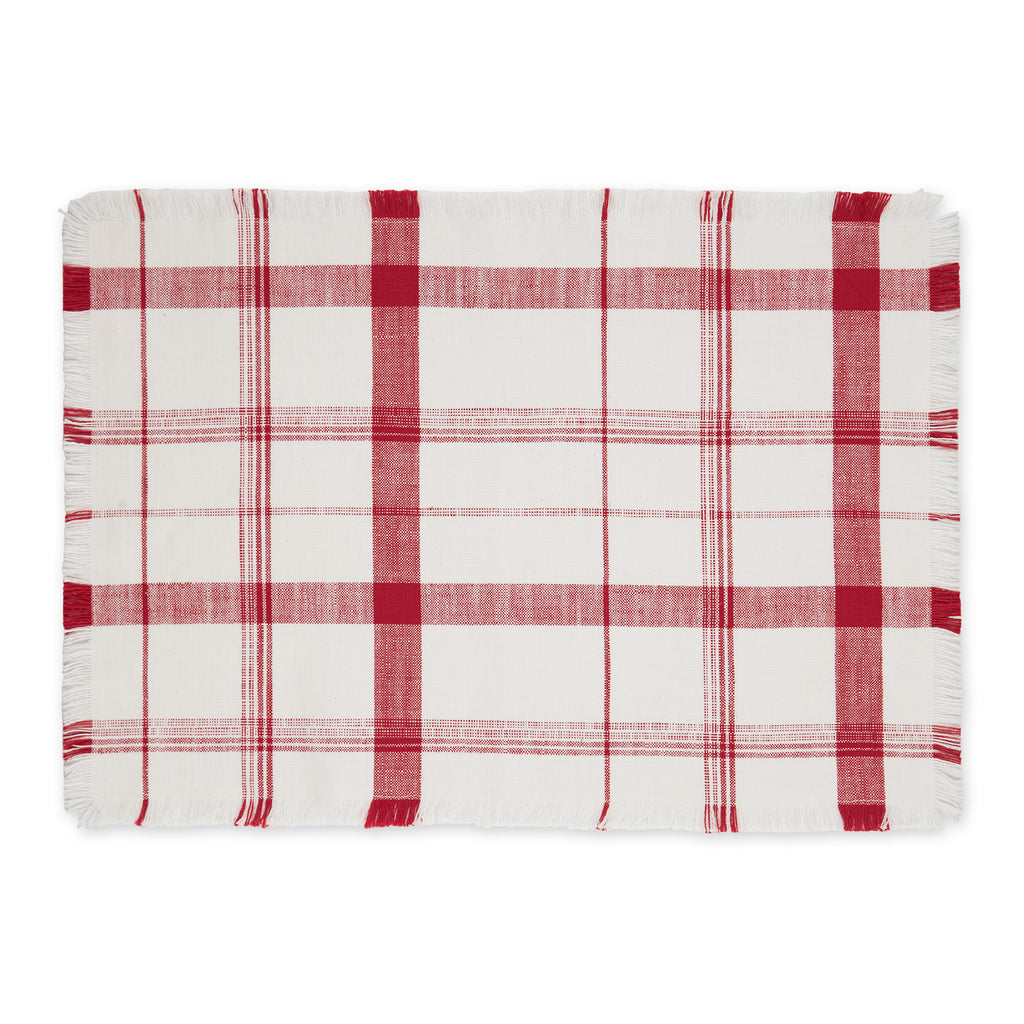 North Pole Plaid Embellished Placemat
